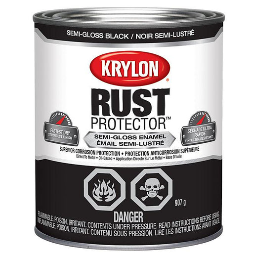 Peinture antirouille Rust Protector - Noir - Semi-lustré - 946 ml - Quincaillerie G.H. Berger