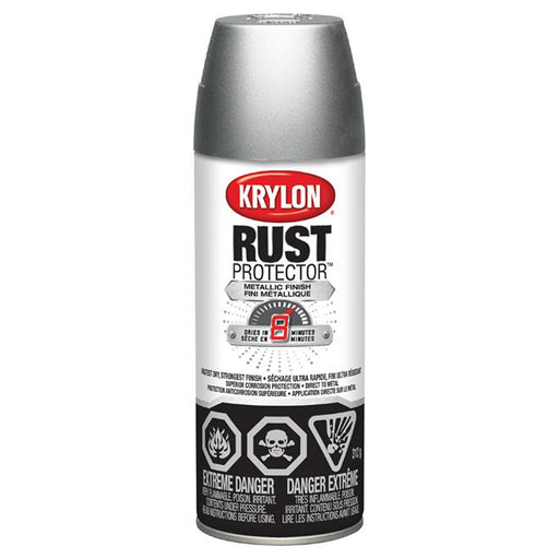 Peinture antirouille aérosol Rust Protector Krylon - Aluminium - Fini lustré - Quincaillerie G.H. Berger