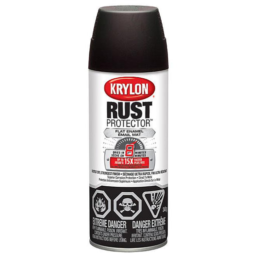 Peinture antirouille émaillée aérosol Rust Protector Krylon - Brun - Fini mat - Quincaillerie G.H. Berger