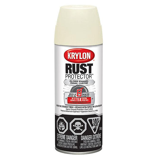 Peinture antirouille aérosol Rust Protector Krylon - Ivoire - Fini lustré - Quincaillerie G.H. Berger