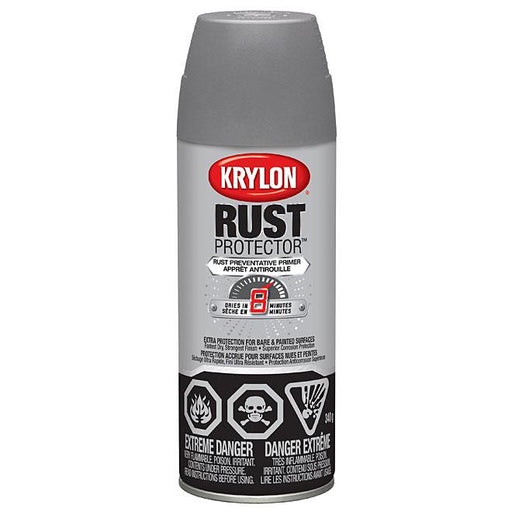 Apprêt antirouille aérosol Krylon - Gris - Fini mat - Quincaillerie G.H. Berger