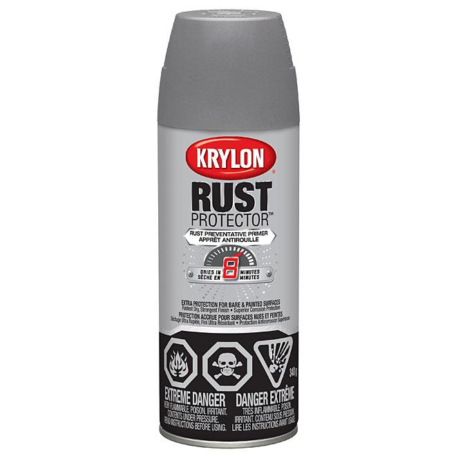 Apprêt antirouille aérosol Krylon - Gris - Fini mat - Quincaillerie G.H. Berger