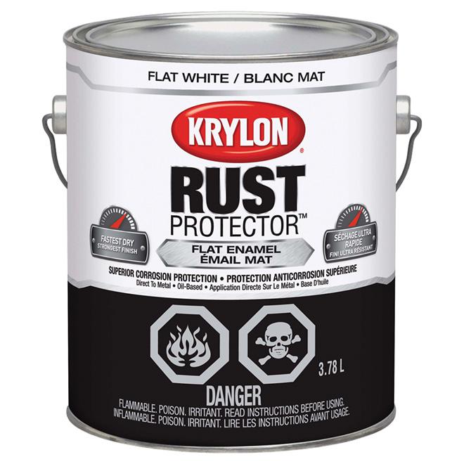 Peinture antirouille Rust Protector - Blanc - Fini mat - 3,78L - Quincaillerie G.H. Berger