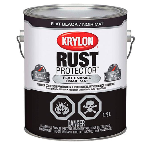 Peinture antirouille Rust Protector - Noir - Fini mat - 3,78L - Quincaillerie G.H. Berger