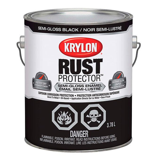 Peinture antirouille Rust Protector - Noir - Fini semi-lustré - 3,78L - Quincaillerie G.H. Berger