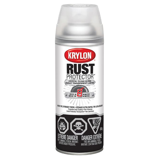 Peinture antirouille émaillée aérosol Rust Protector Krylon - Clair - Fini lustré - Quincaillerie G.H. Berger