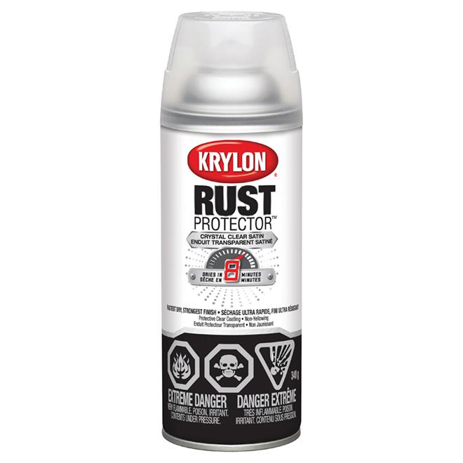 Peinture antirouille émaillée aérosol Rust Protector Krylon - Clair - Fini satiné - Quincaillerie G.H. Berger
