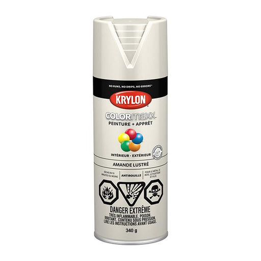 Peinture en aérosol Krylon COLORMAXX 340g lustrée - Amande - Quincaillerie G.H. Berger