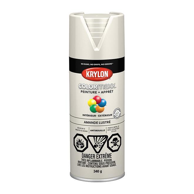 Peinture en aérosol Krylon COLORMAXX 340g lustrée - Amande - Quincaillerie G.H. Berger