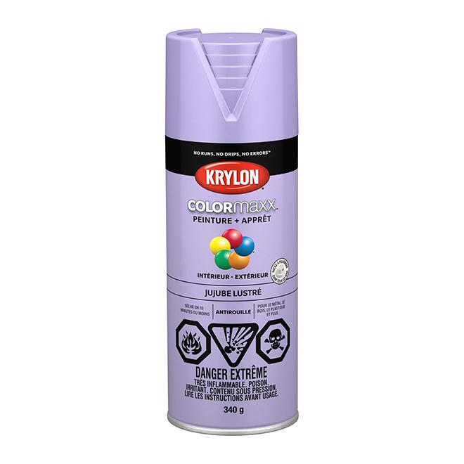 Peinture en aérosol Krylon COLORMAXX 340g lustrée - Jujube - Quincaillerie G.H. Berger