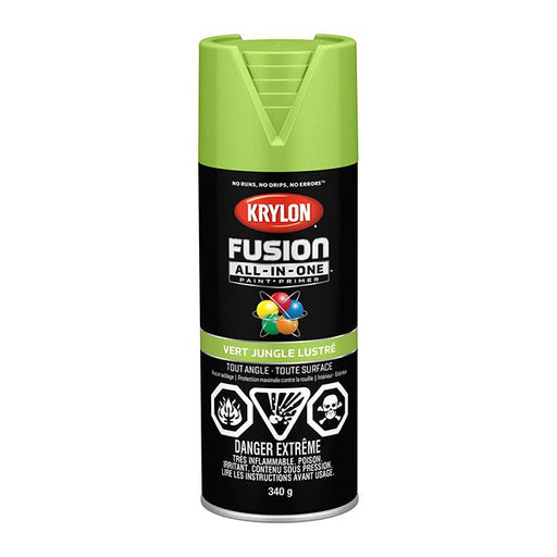 Peinture en aérosol Krylon Fusion 340g lustrée - Vert jungle - Quincaillerie G.H. Berger