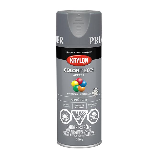 Peinture en aérosol Krylon COLORMAXX 340g apprêt - Gris - Quincaillerie G.H. Berger