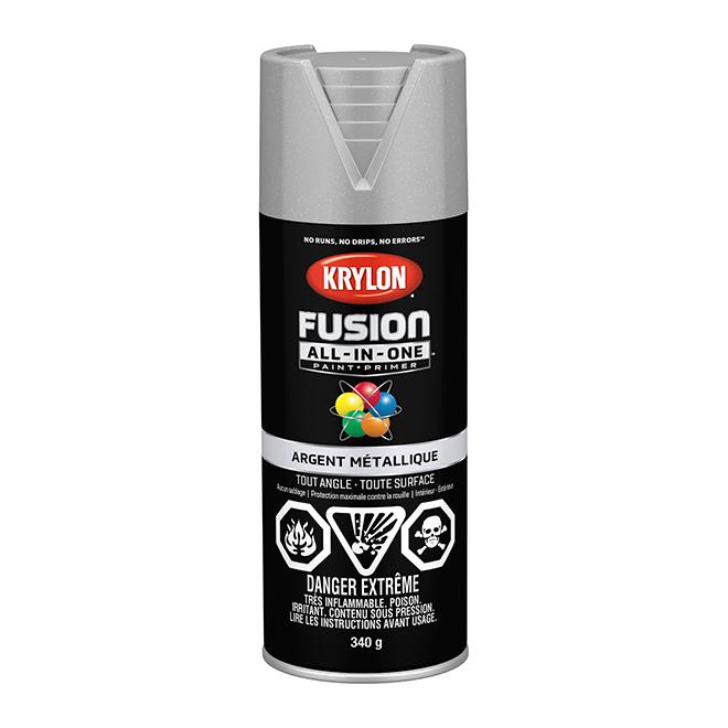 Peinture en aérosol Krylon COLORMAXX 340g métallique - Argent - Quincaillerie G.H. Berger