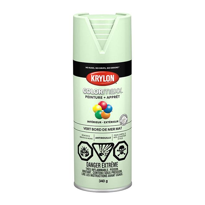 Peinture en aérosol Krylon COLORMAXX 340g mate - Vert bord de mer - Quincaillerie G.H. Berger