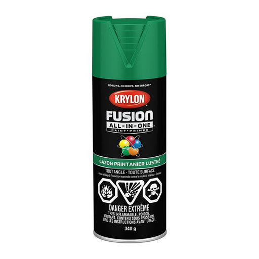 Peinture en aérosol Krylon Fusion 340g lustrée - Gazon printanier - Quincaillerie G.H. Berger