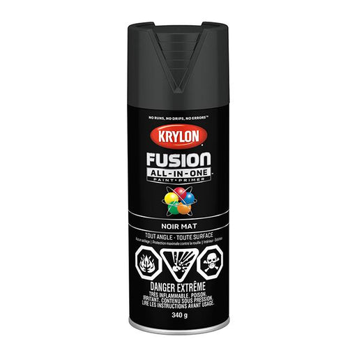 Peinture en aérosol Krylon Fusion 340g mate - Noir - Quincaillerie G.H. Berger