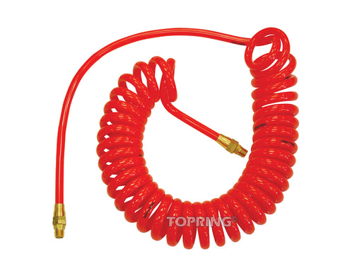 Boyau spiralé FLEXICOIL 1/4"x15', Rouge - Quincaillerie G.H. Berger