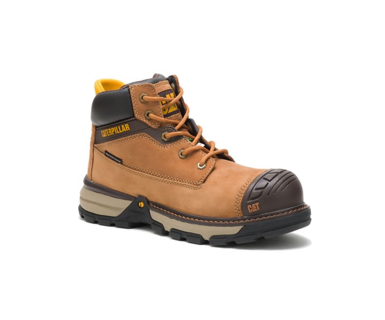 Botte de sécurité 6" CAT Excavator - Brun Caterpillar - Quincaillerie G.H. Berger