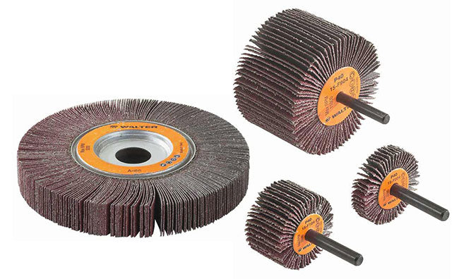 Roue à feuillets COOLCUT™, arbre 1/4" (2-1/2"x1-1/2"), à grain 120 - Quincaillerie G.H. Berger