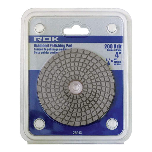Tampon à polir diamanté 4" à grain 200 ROK - Quincaillerie G.H. Berger