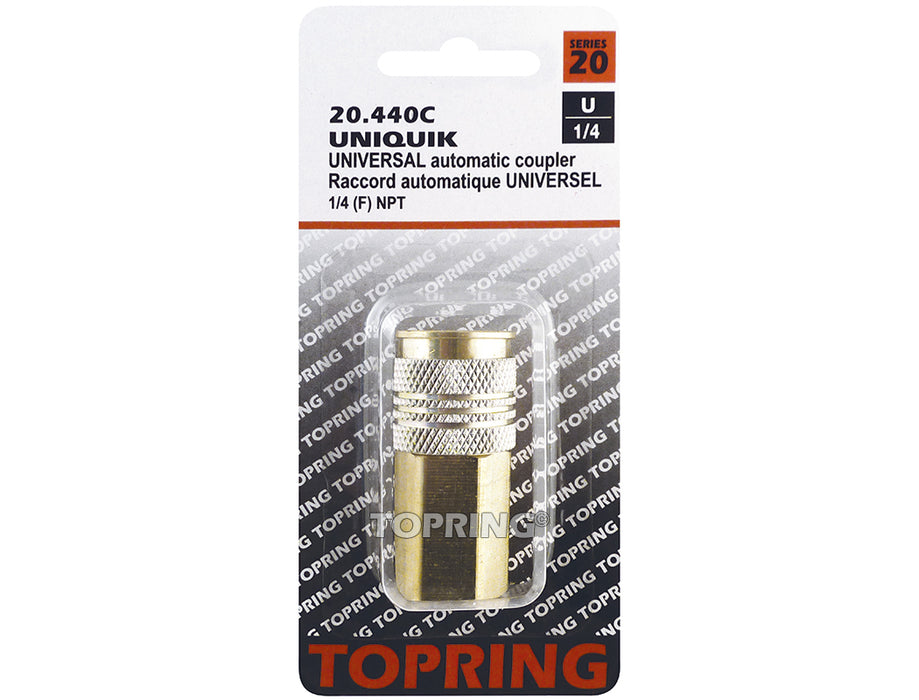 Raccord UNIQUIK (3-en-1) 1/4(F)NPT - Quincaillerie G.H. Berger