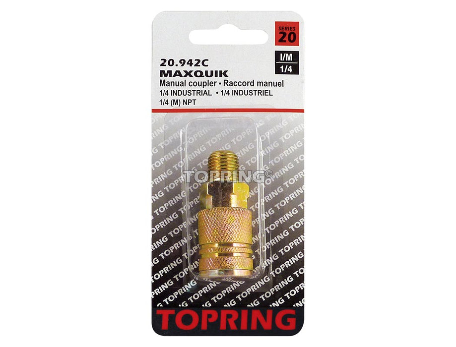 Raccord MAXQUIK (1/4 IND) x 1/4(M)NPT - Quincaillerie G.H. Berger