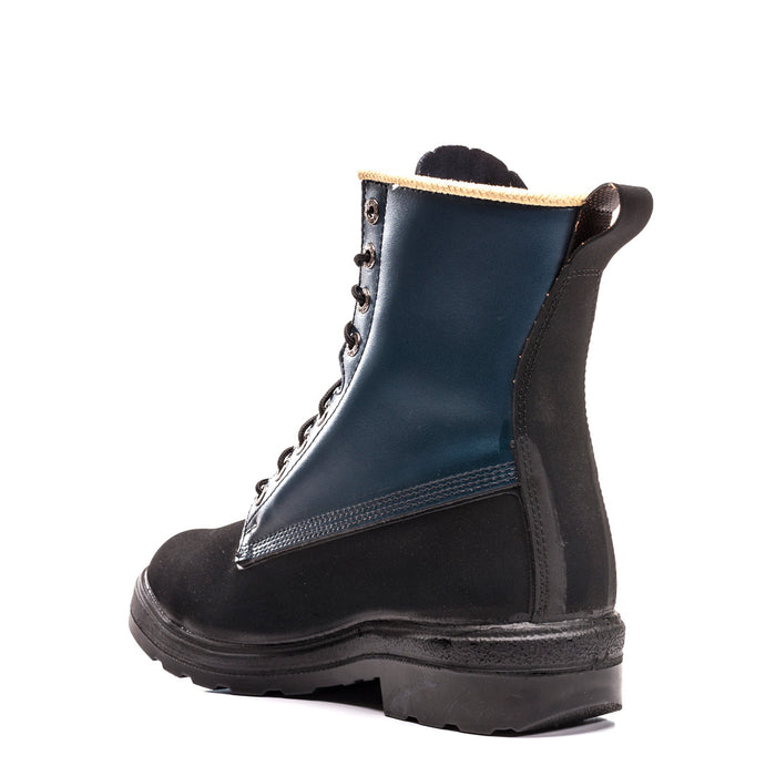 Botte de sécurité 8" avec résistance aux acides - Noir et Bleu Royer - Quincaillerie G.H. Berger