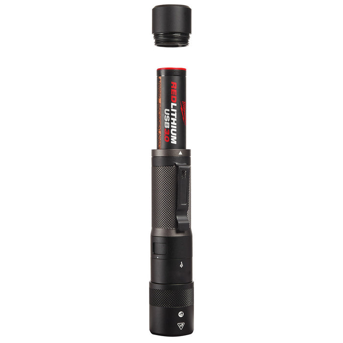 Lampe de poche à faisceau réglable, avec batterie USB Milwaukee - Quincaillerie G.H. Berger