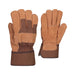 Gants de cuir imperméables, doublés au mouton synthé. (Uni) 10-4 JOB - Quincaillerie G.H. Berger