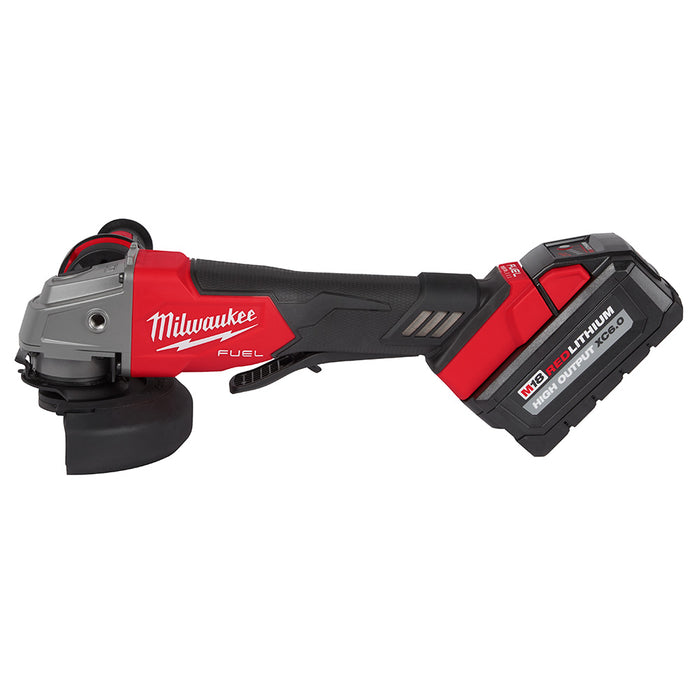 Ens. Rectifieuse 4.5"-5" interrupteur à palette avec 2 batteries Milwaukee - Quincaillerie G.H. Berger