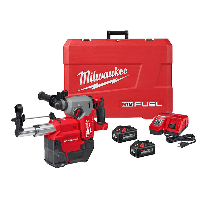 Ens. Marteau rotatif SDS-Plus 1" M18 FUEL™ avec 2 batteries et dépoussiéreur HAMMERVAC™ Milwaukee - Quincaillerie G.H. Berger