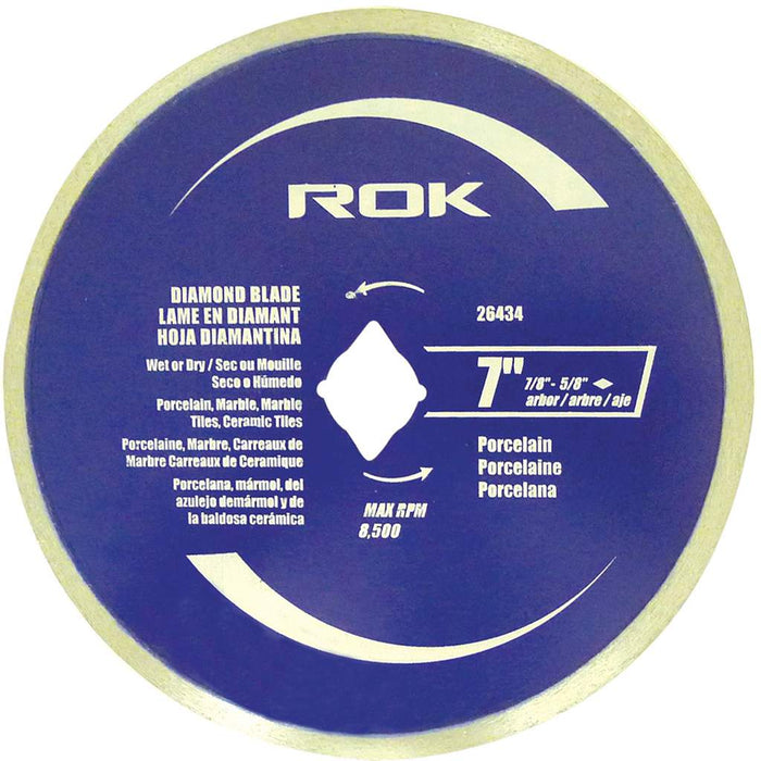 Lame diamantée 7" (Porcelaine) ROK - Quincaillerie G.H. Berger