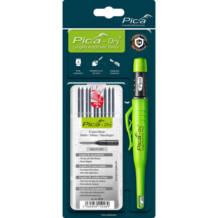 Crayon Pica-Dry® avec 10 mines en graphite 2B - Quincaillerie G.H. Berger