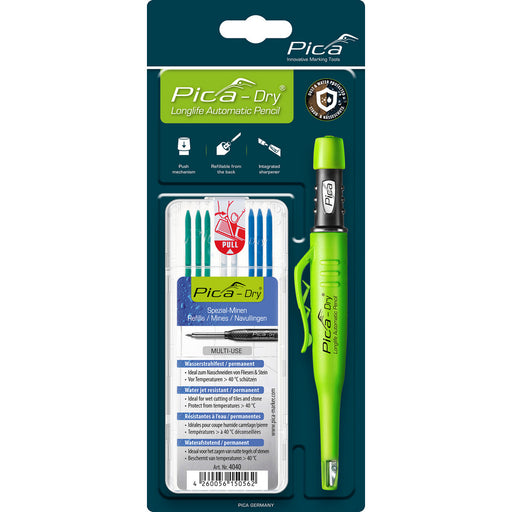 Crayon Pica-Dry® avec 8 mines spéciales résistantes à l'eau - Quincaillerie G.H. Berger