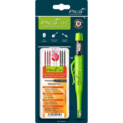 Crayon Pica-Dry® avec 8 mines Été - Quincaillerie G.H. Berger