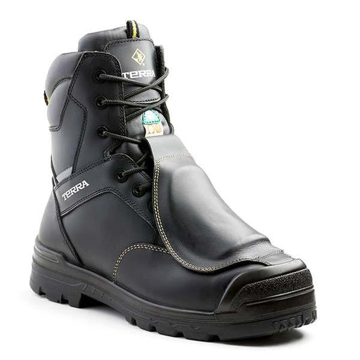 Botte de sécurité 8" Barricade, protecteur métatarse - Noir Terra - Quincaillerie G.H. Berger
