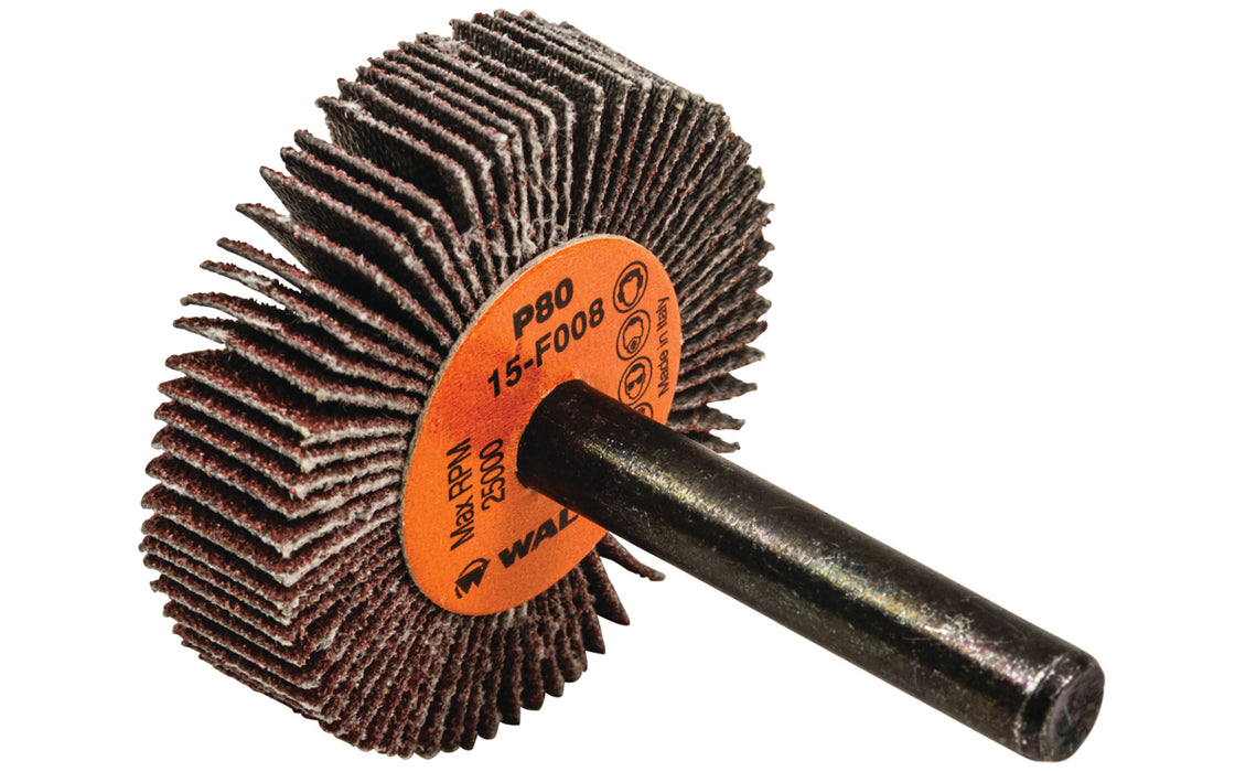 Roue à feuillets COOLCUT™, arbre 1/4" (1-1/2"x3/8"), à grain 80 - Quincaillerie G.H. Berger