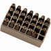 Ens. 27 poinçons lettrés 1/4" - Quincaillerie G.H. Berger