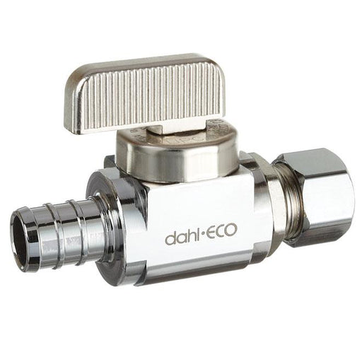 Valve droite 1/2" Pex X 3/8" comp Dahl - Quincaillerie G.H. Berger