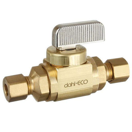 Valve d'arrêt droite 1/4" comp Dahl - Quincaillerie G.H. Berger
