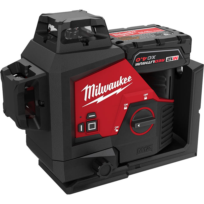 Ens. Laser vert à 3 plans sur 360° M12™ (125'), avec batterie Milwaukee - Quincaillerie G.H. Berger