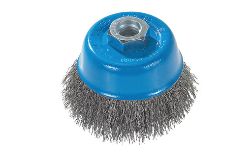 Brosse boisseau à fils crêpés, à inox 3" (5/8"-11) - Quincaillerie G.H. Berger