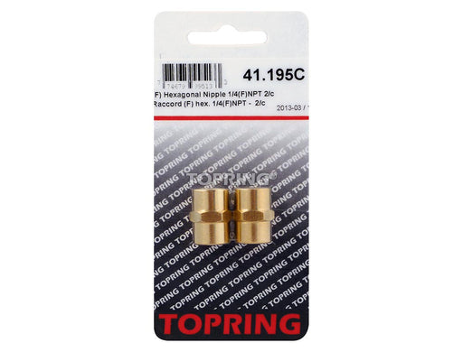 Raccord hex. 1/4(F)NPT - Quincaillerie G.H. Berger