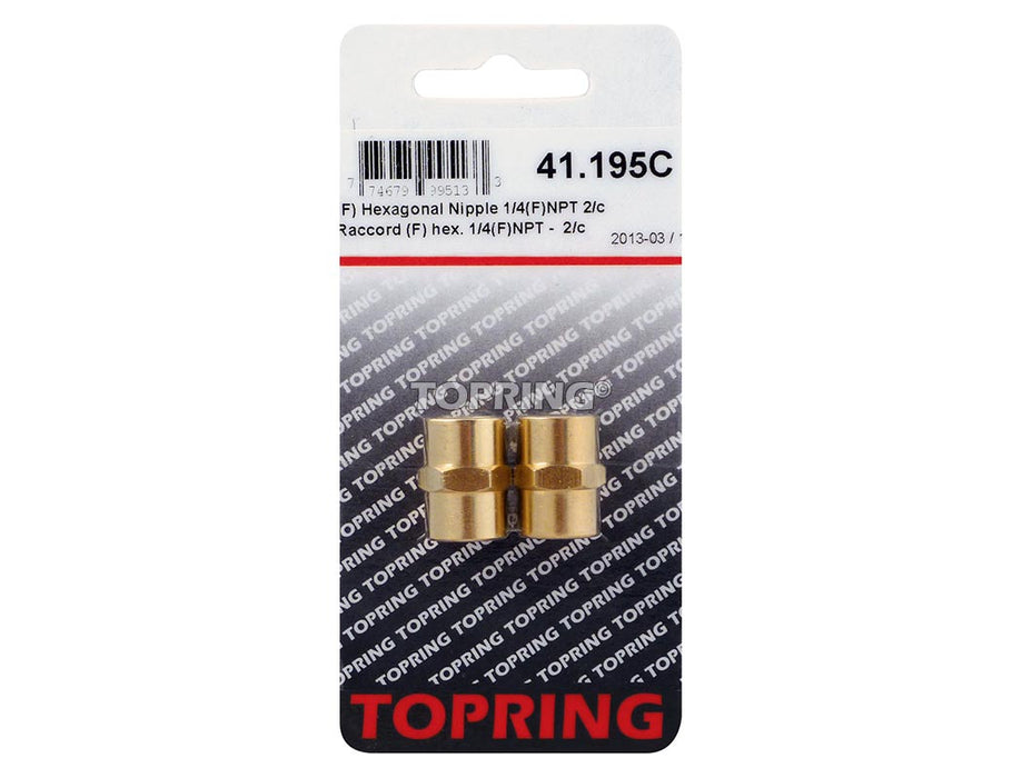 Raccord hex. 1/4(F)NPT - Quincaillerie G.H. Berger
