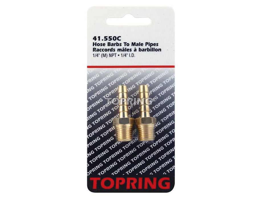 Raccord Barb. 1/4 x 1/4(M)NPT - Quincaillerie G.H. Berger
