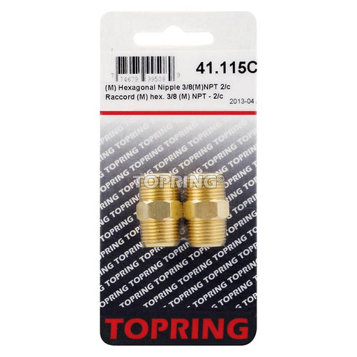 Raccord hex. 3/8(M)NPT, 2/carton - Quincaillerie G.H. Berger