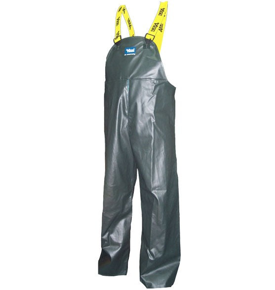 Salopette de pluie Journeyman verte, PVC/Polyester 0.45mm Viking - Quincaillerie G.H. Berger