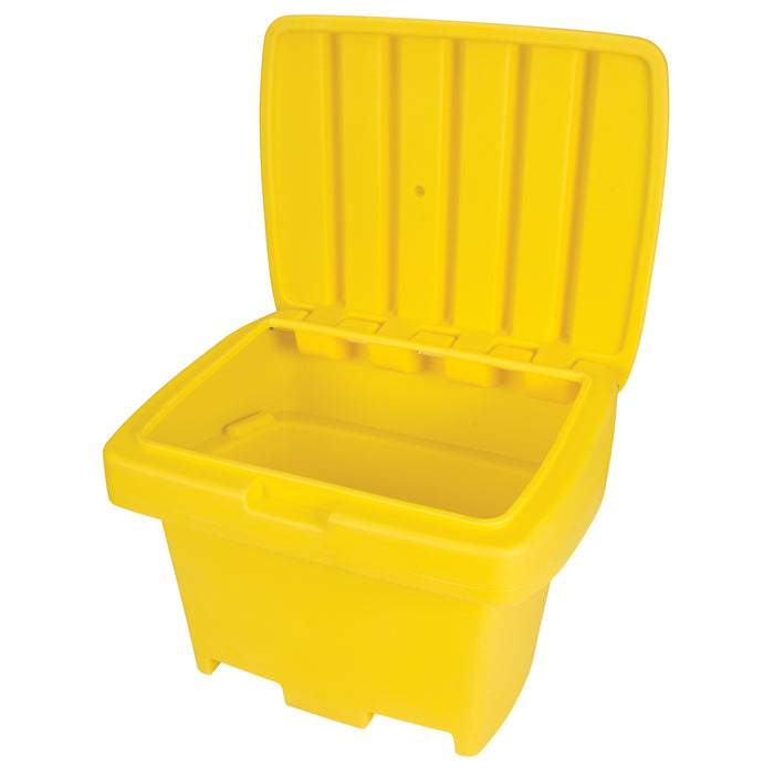 Conteneur robuste jaune, pour sel et sable. TECHSTAR - Quincaillerie G.H. Berger