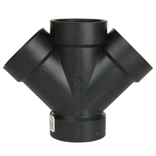 Raccord femelle à 45° double en ABS noir 1-1/2 po - IPEX - Quincaillerie G.H. Berger