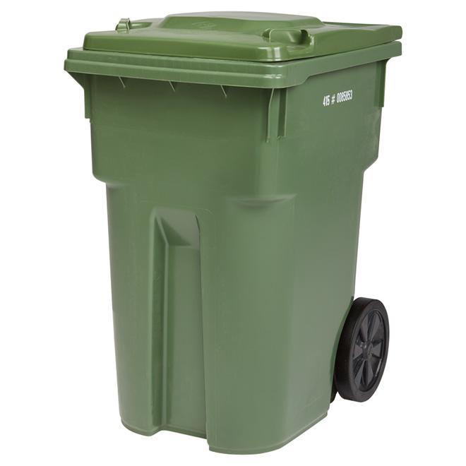 Bac roulant vert 360 L avec roues de 12" Master Cart - Quincaillerie G.H. Berger